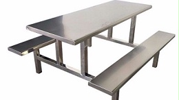 学校食堂不锈钢餐桌椅：结实