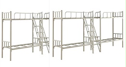 三床两步梯（三连体双层床）设计方案
