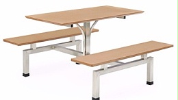 企业饭堂餐桌椅尺寸标准
